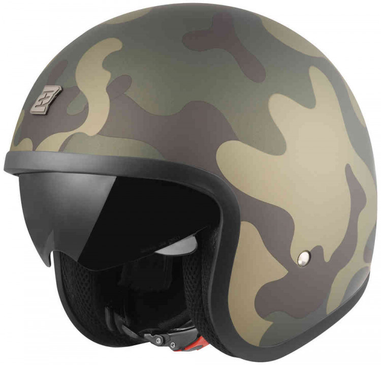 Мотошлем открытый Bogotto V537 Camo Зеленый BGT-05-MH-030-61-XS