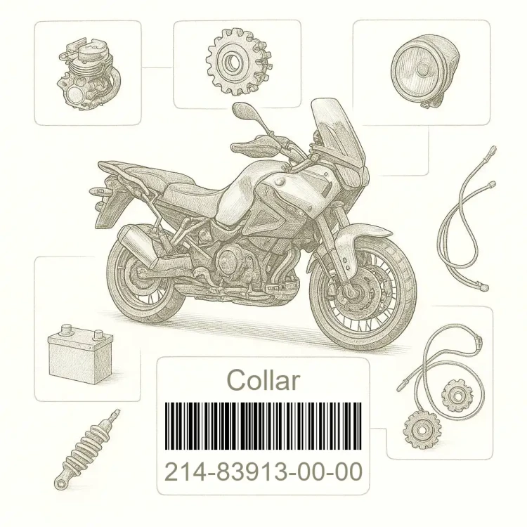 214-83913-00-00 Collar, Lever 1, Yamaha Номер детали 214-83913-00-00, 214839130000, 214-83913-00, 2148391300, 214 83913 00