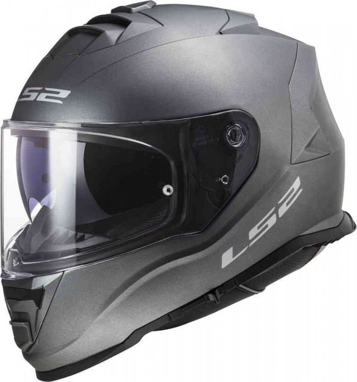 Мотошлем интеграл LS2 FF800 Storm II Solid Титановый 168001007XS