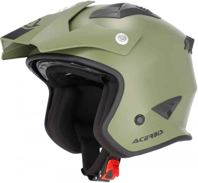 Мотошлем открытый Acerbis Aria 2023 Solid Матовый зеленый 0025055.582.068