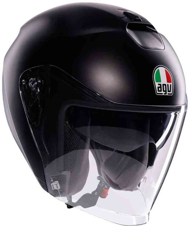 Мотошлем интеграл AGV Irides Mono Logo Черный матовый 18469001-002-S