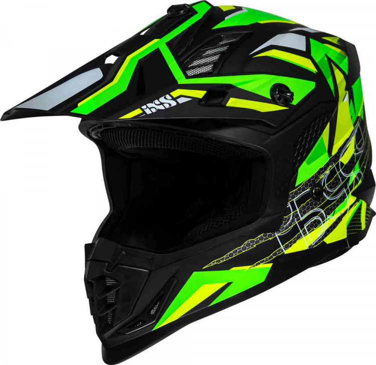 Мотошлем для мотокросса и эндуро IXS iXS363 2.0 Черный/Желтый X12045-M57-2XL