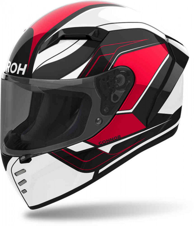 Мотошлем интеграл Airoh Connor Dunk Черный/Белый/Красный CND55L