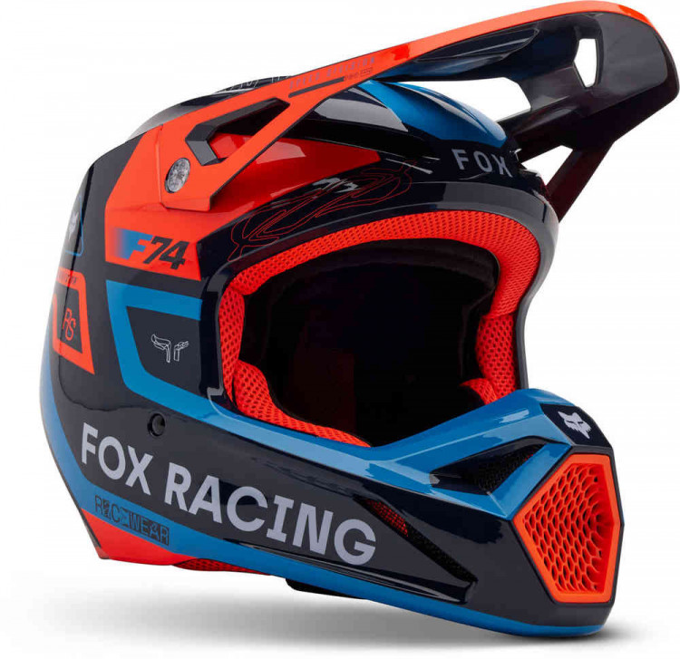 Мотошлем для мотокросса и эндуро FOX V1 Race Spec MIPS Синий 33000-329-XS