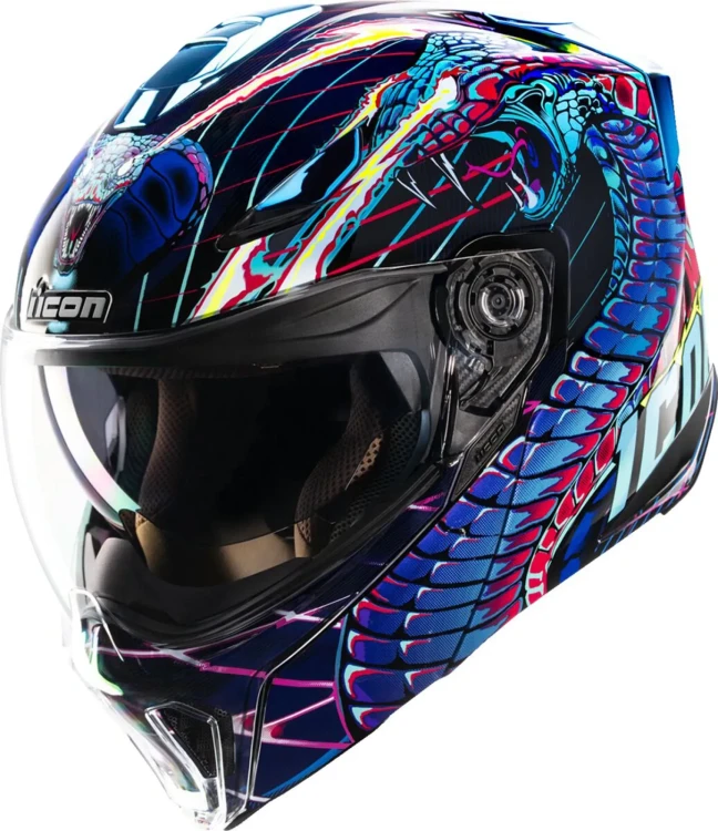 Мотошлем модуляр Icon Threshold Lazer Cobra